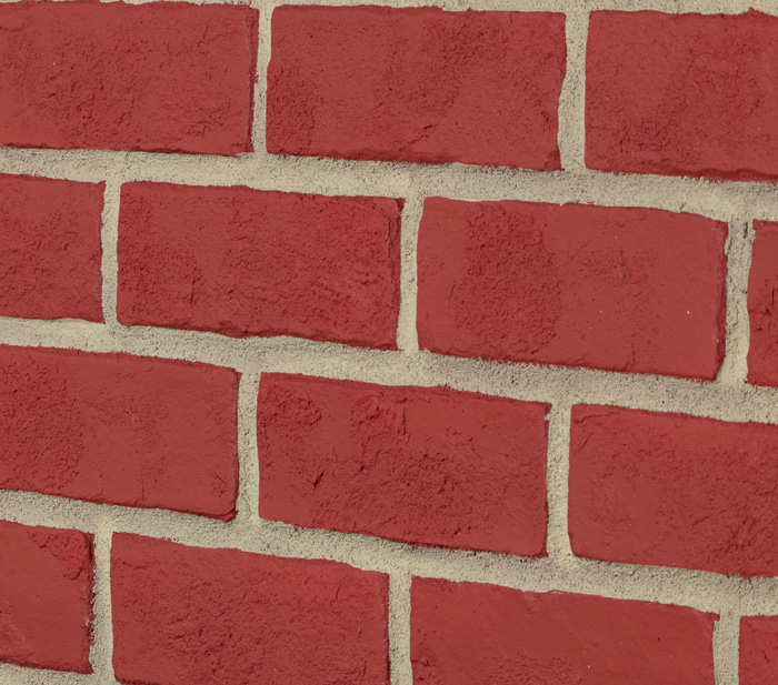 Rustic Brick Standard - Red Gray Grout